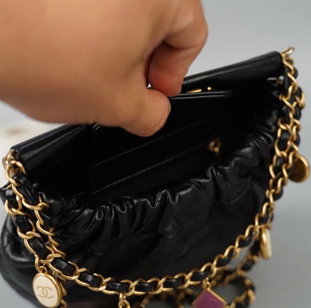 Túi Chanel Hobo đen (AKT86L7C) sz16 (HC)+
