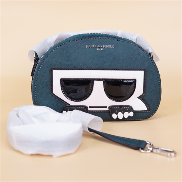 Túi Karl Lagerfeld Xanh Lá Hình Cung KG+