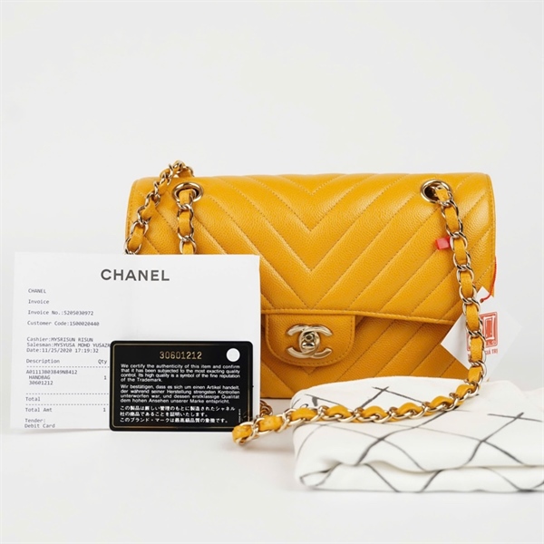 Túi Chanel Classic vàng (30601212) sz23 KG+