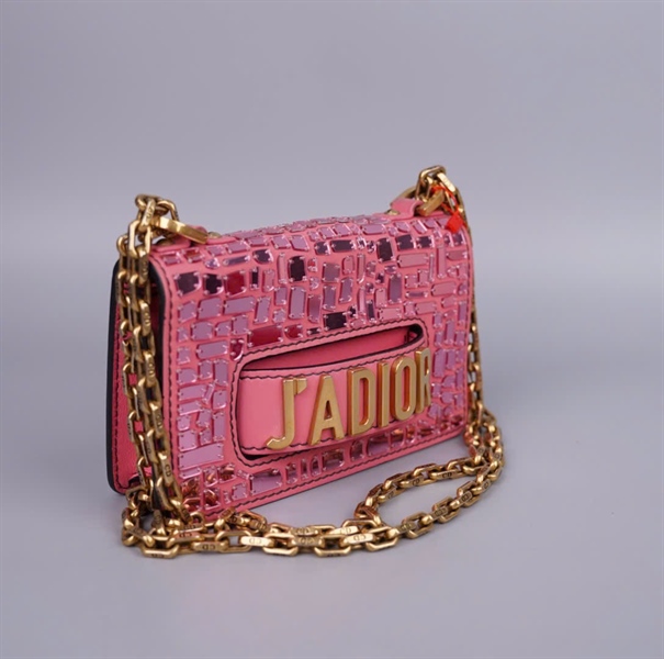 Túi Dior Jadior hồng đính đá (12-MA-0138) sz17 (HC)+