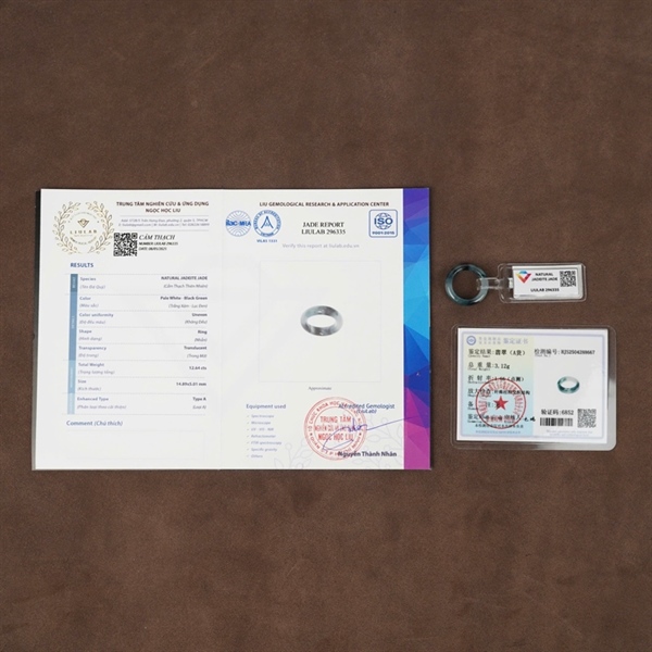 Nhẫn cẩm thạch xanh (296335) +