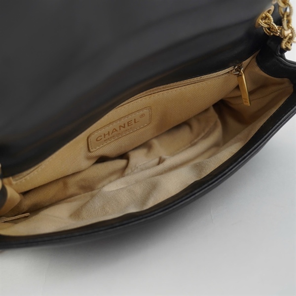 Túi Chanel đeo chéo đen (17684960) sz26 (A-T) KG+