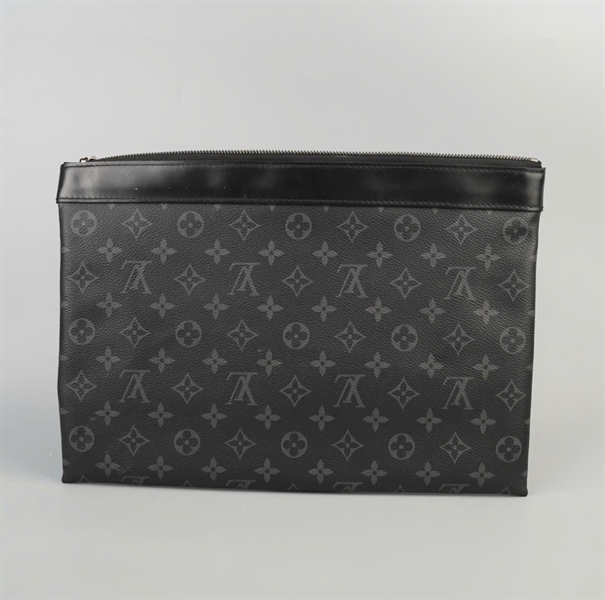 Túi LV Clutch hoa đen sz34 KG+