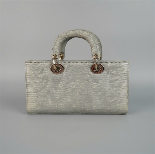 Túi Dior Joy xanh xám da trăn 2 strap (02-MA-0232) sz26 (HC) +