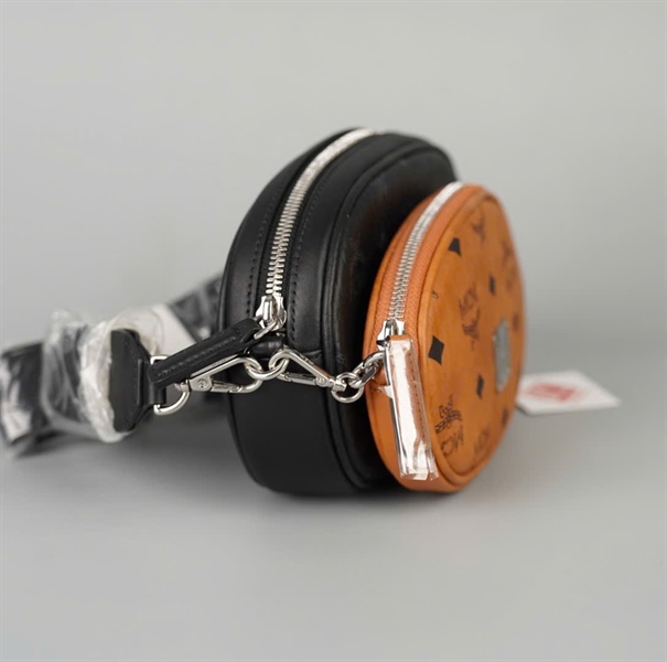 Túi MCM (set 3 món) nâu đen trắng sz20 KG+