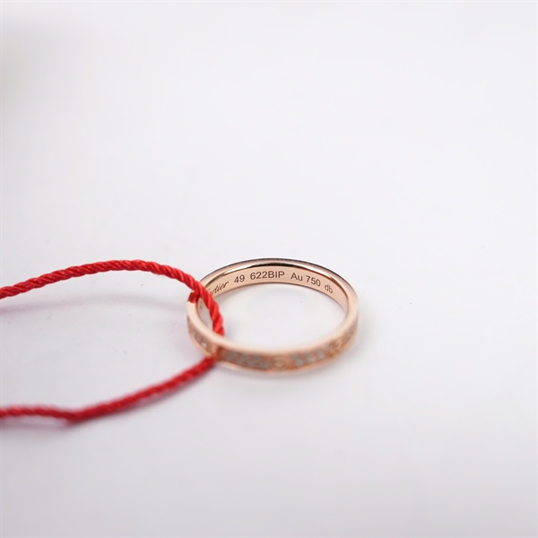 Nhẫn Cartier Love vàng hồng đính kim (622BIP) sz49 (MV) KG+