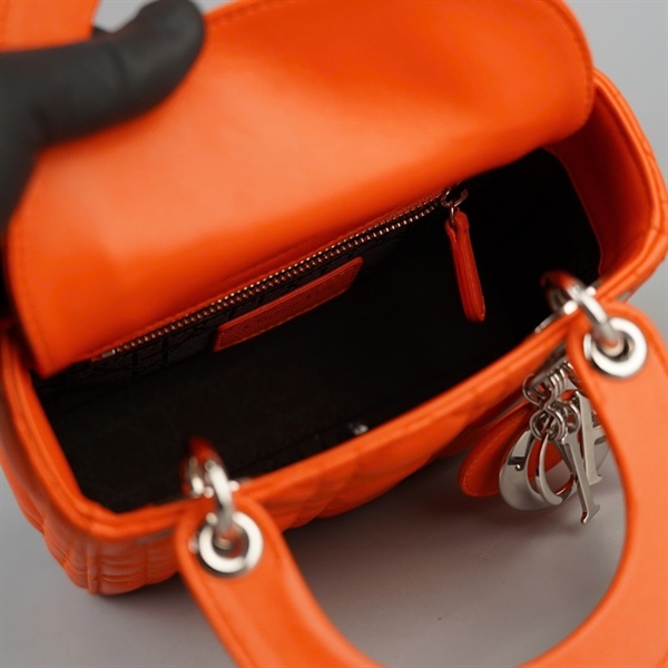 Túi Dior Lady cam sz Mini (BQ) KG+