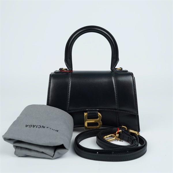 Túi Balenciaga Hourglass đen sz19 (MV) KG+