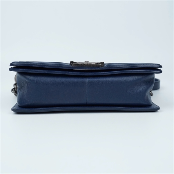 Túi Chanel Boy xanh (23529905) sz25 (A-T) KG+