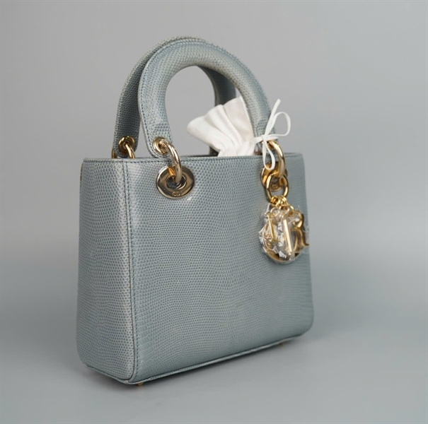 Túi Dior Lady xanh (18-MA-0137) szS (HC) +