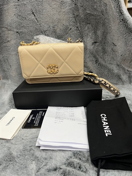 túi chanel màu nude+