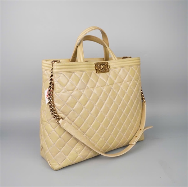 Túi Chanle tote xanh xám 17752450 sz39 KG+