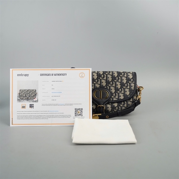 Túi Dior Bobby xám in chữ (62-MA-1221) sz20 +