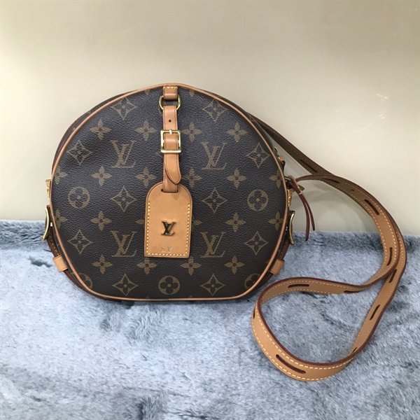 Túi tròn LV hoa nâu KG+