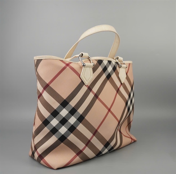 Túi BBR tote màu nude sọc CNPANSIM1PAN sz36 +