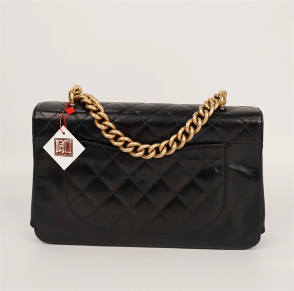 Túi Chanel đen lòng hồng (23701001) sz29+