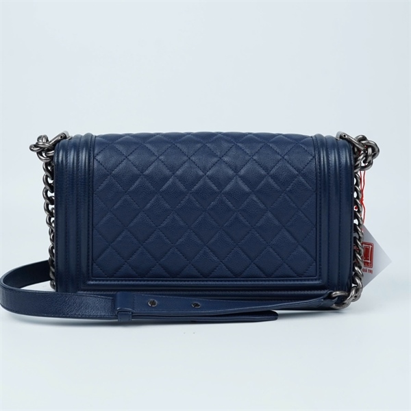 Túi Chanel Boy xanh (23529905) sz25 (A-T) KG+