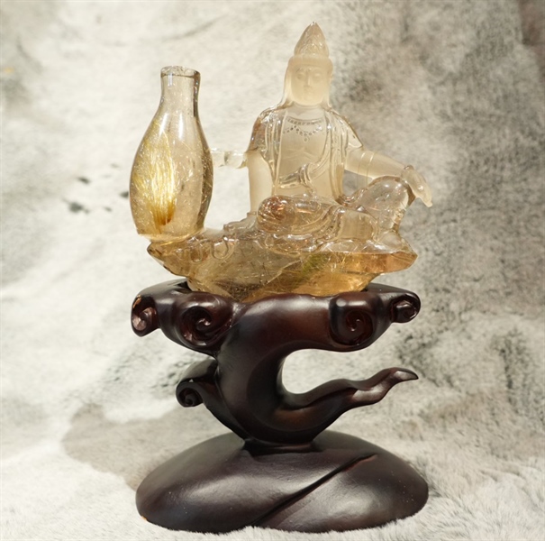 Tác phẩm Phật ngồi Quan Âm 656537 KG+