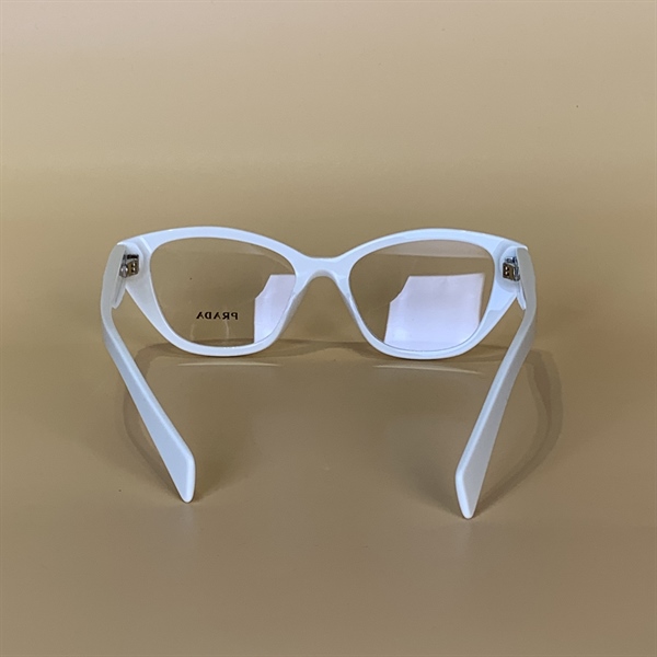 Kính Prada gọng trắng sữa KG+