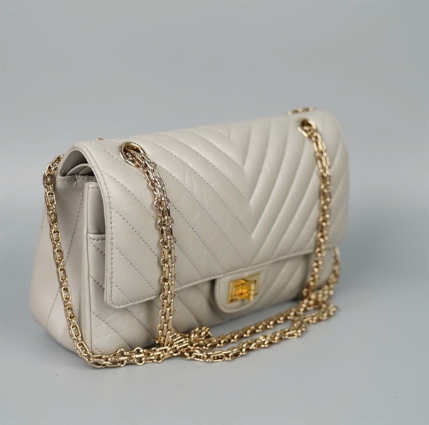 Túi Chanel xám (PKHHG27C) sz24 (BQ) KG+