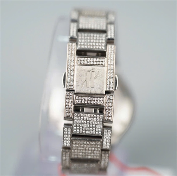 Đồng hồ Hublot trắng full đính đá (964623) sz40 KG+