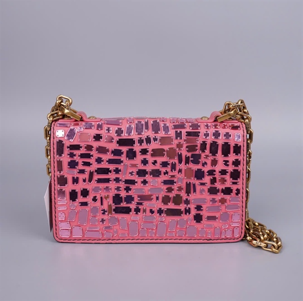 Túi Dior Jadior hồng đính đá (12-MA-0138) sz17 (HC)+