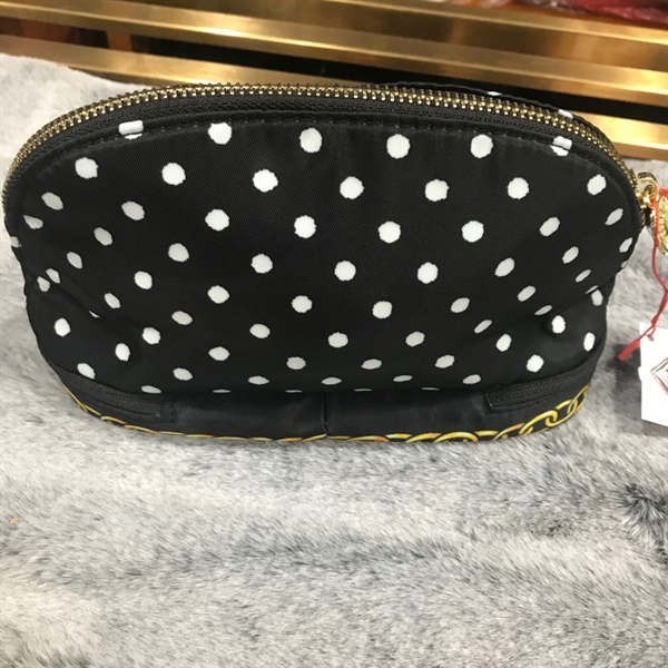 Túi mỹ phẩm Moschino chấm bi KG+