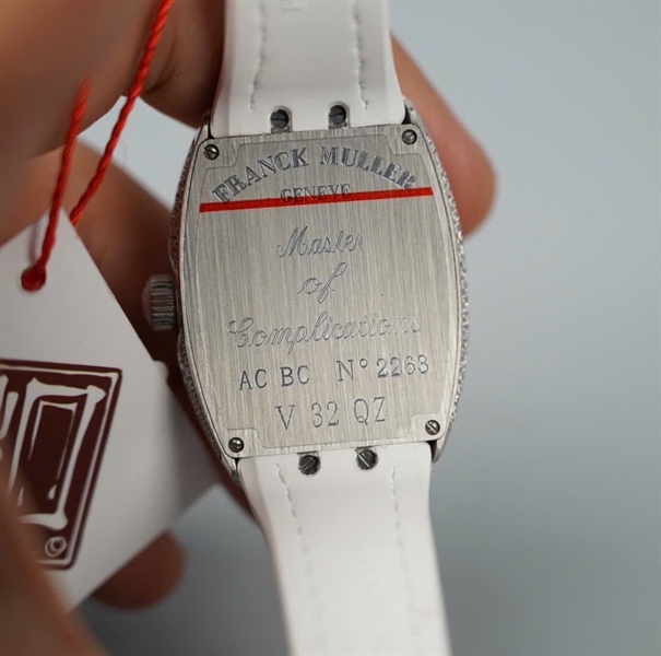 Đồng hồ Franck Muller dây trắng kim màu 12 số (No2263) (HC) KG+