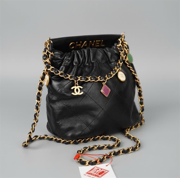 Túi Chanel Hobo đen (AKT86L7C) sz16 (HC)+