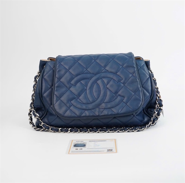 Túi xách Chanel xanh đậm KG+