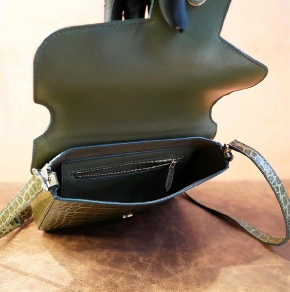 Túi Givenchi da rắn xanh KG+