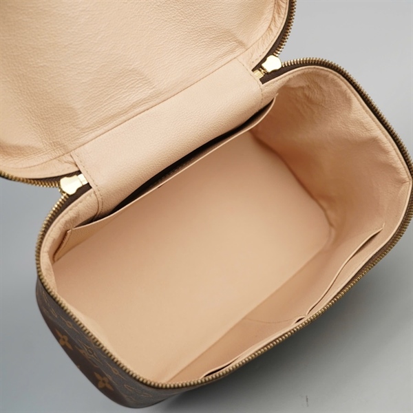 Túi LV Vanity hoa nâu kèm ổ ko chìa sz23 (A-T) KG+