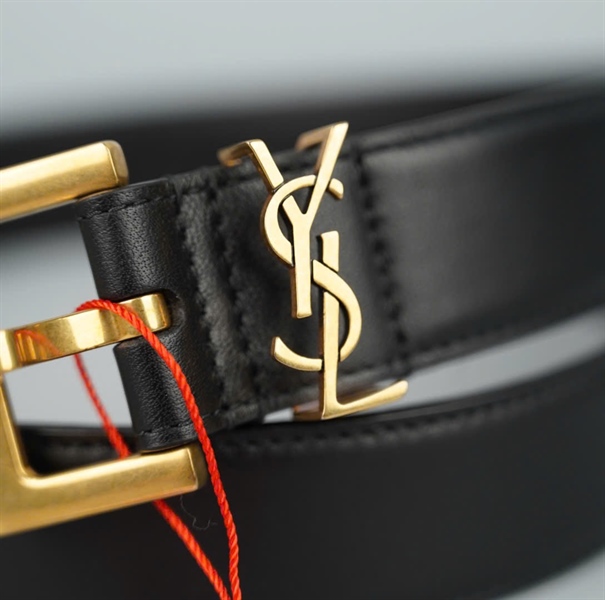 Thắt lưng YSL đen bàn 3cm dài 99cm (ALT) KG+