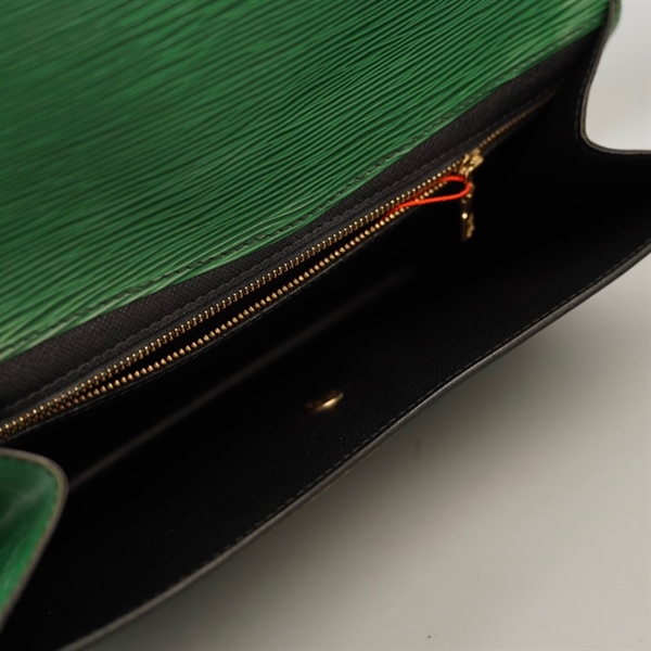 Túi LV Clutch vân xanh lá sz27 +