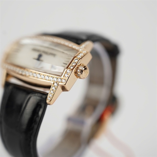 Đồng hồ Patek Philippe mặt chữ nhật dây đen kim zin sz38 (HC) KG+