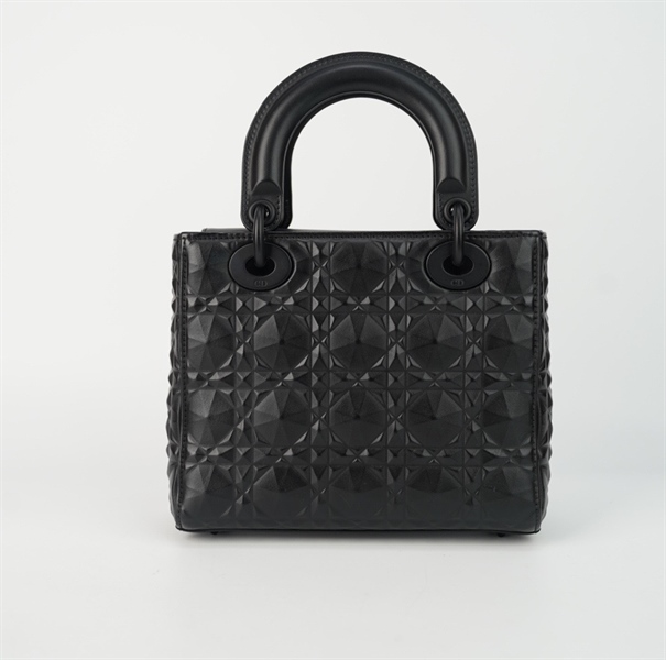 Túi Dior Lady kim cương đen size S KG+