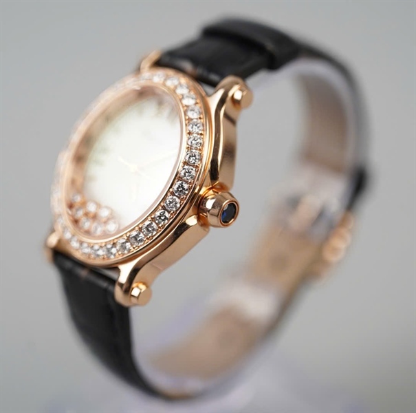 Đồng hồ Chopard Happy Sport sz34x40 zin đen (18325155360) (HC) KG+