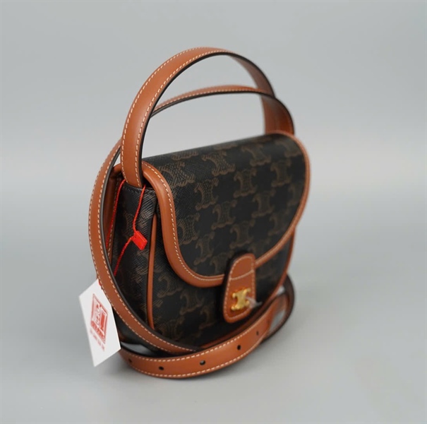 Túi Celine đeo chéo màu nâu (U-CU-1223) sz15 (A-T) KG+