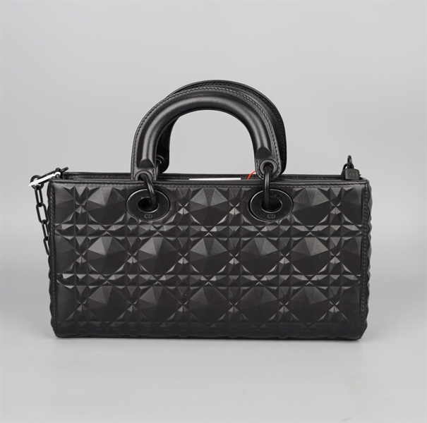 Túi Dior Joy kim cương đen (10-MA-0212) 2strap sz26 (BMC)+