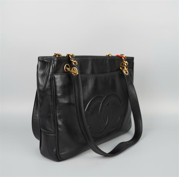 Túi Chanel Tote đen kèm lót form (2449290) sz32 KG+