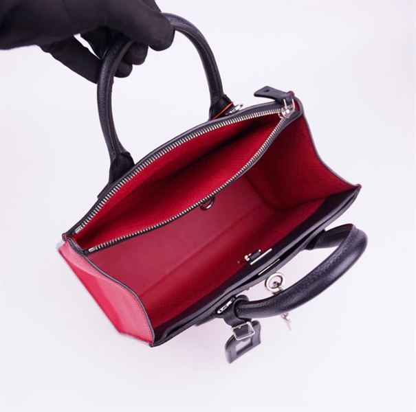 Túi LV Steamer PM hồng phối đen size 27 (BMC) +