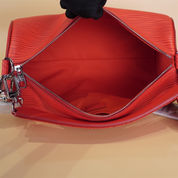 Túi LV đỏ vân ngang 33cm+