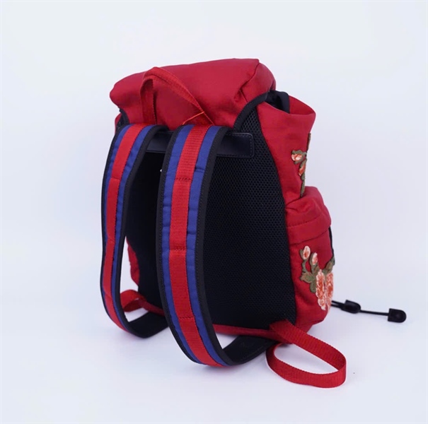 Balo GG màu đỏ in hoa bướm (G022199928) +