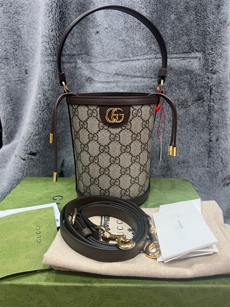 Túi GC hoa nâu trụ +