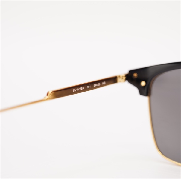 Kính râm Bottega viền vàng KG+