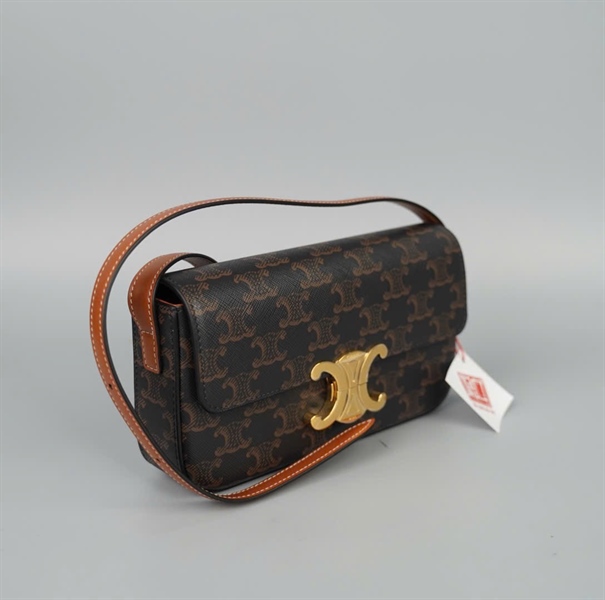 Túi Celine Triomphe nâu chữ nhật (S-CU-2292) (A-T) sz20 KG+