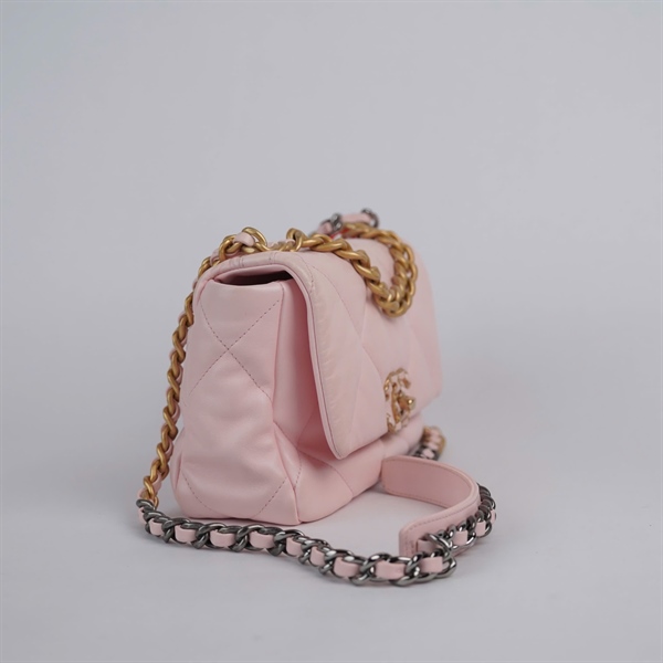 Túi Chanel 19 hồng nude (UJLG8UCC ) sz25 (BQ) KG+