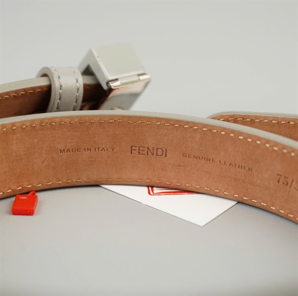 Thắt lưng Fendi xám bản 2.5cm dài 90cm +