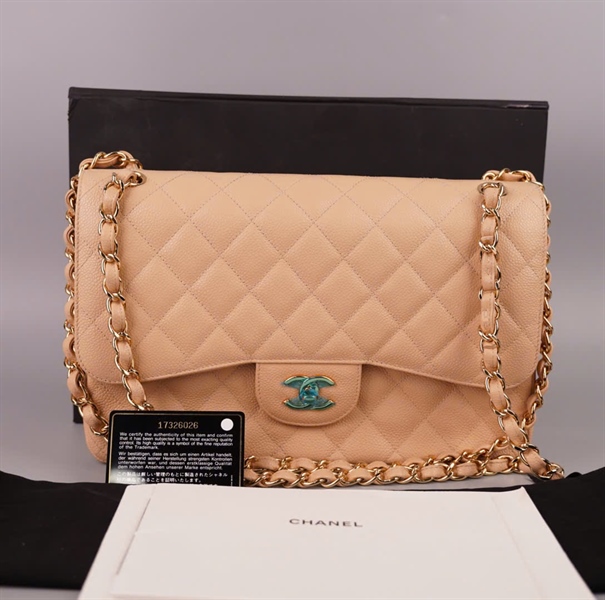 Túi Chanel Classic nude sz30 (jumbo) (17326026) (BMC) KG+