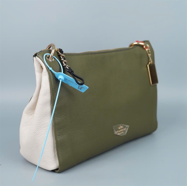 Túi Coach xanh trắng sz31 (ALT) KG+